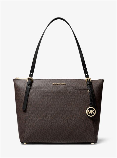 michael kors voyager tote brown|michael kors voyager large tote.